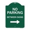 Signmission No Parking Between Signs Right Heavy-Gauge Aluminum Architectural Sign, 24" x 18", GW-1824-9826 A-DES-GW-1824-9826 - alternate 1